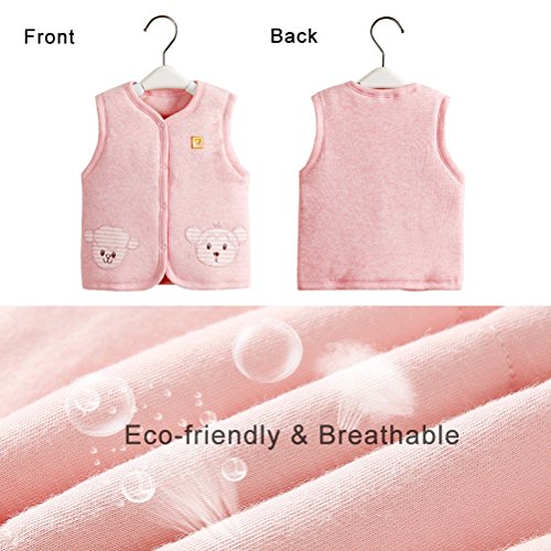 XYIYI Baby Cotton Vest, Warm Infant Toddler Waistcoat