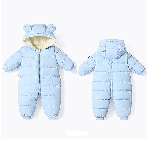 Winter Snowsuit Hooded Fleece Romper for Baby Boys & Girls