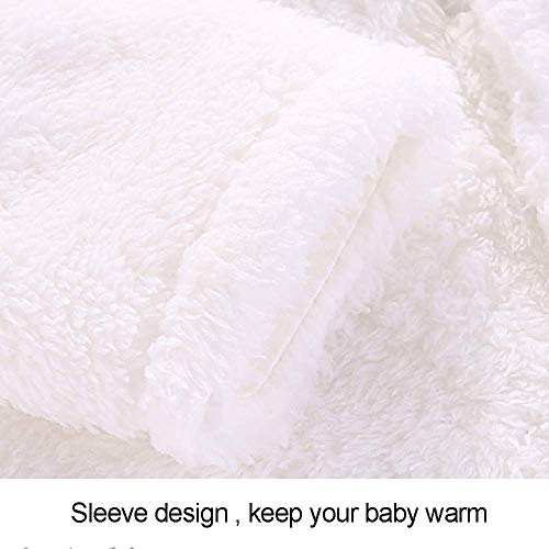 Newborn Baby Cute Bear Ear Fleece Snowsuit Coat