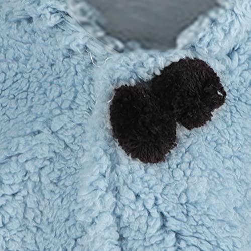 ITODA Toddler Winter Fleece Cape Hooded Coat