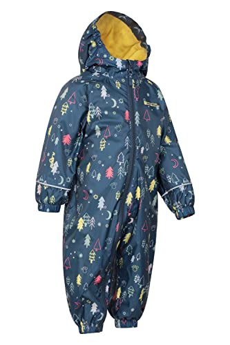 Spright Fleece Lined Waterproof Kids Rain Suit, Midnight