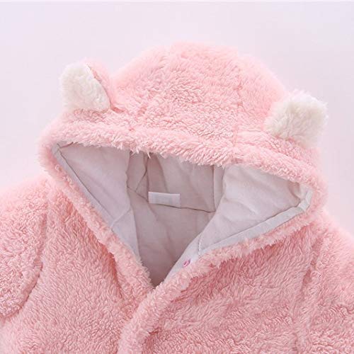 Cozy Winter Fleece Romper for Babies, 0-12 Months