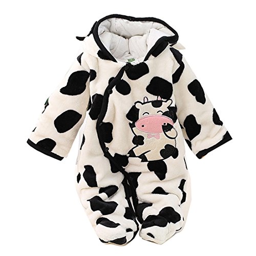 Gaorui Newborn Baby Winter Fleece Onesie Snow Suit