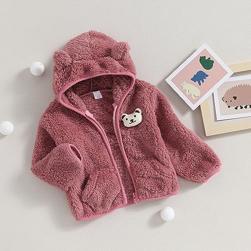 Bear Ears Fleece Hoody for Baby Boys & Girls