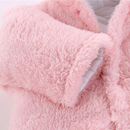 Cozy Winter Fleece Romper for Babies, 0-12 Months
