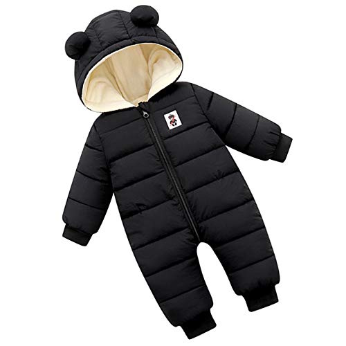 Borlai Winter Hooded Romper for Newborns