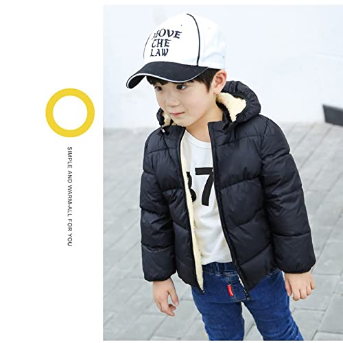 Toddler Boy Winter Hooded Coat Warm Fleece Outerwear