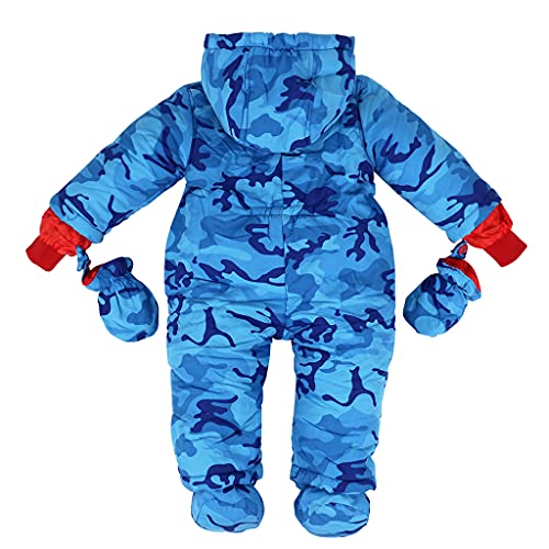 JiAmy Baby Boys Winter Hooded Snowsuit 18-24 Months