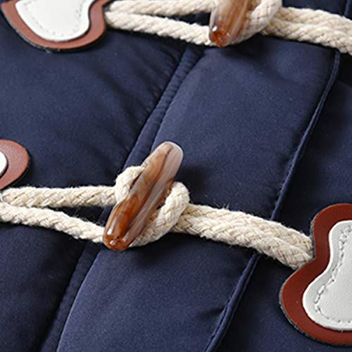 Famuka Winter Hooded Rompers for Baby Boys/Girls (Navy, 12-18M)