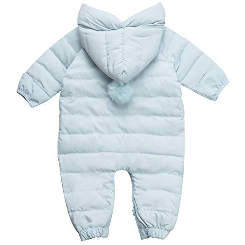Blue Hooded Puffer Snowsuit for 9-12 Month Baby