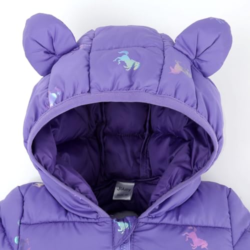 Kids Hooded Puffer Jacket, Waterproof Lightweight Outwear Boys/Girls