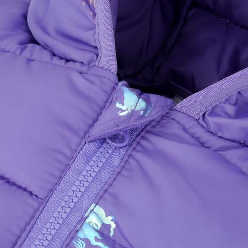 Kids Hooded Puffer Jacket, Waterproof Lightweight Outwear Boys/Girls