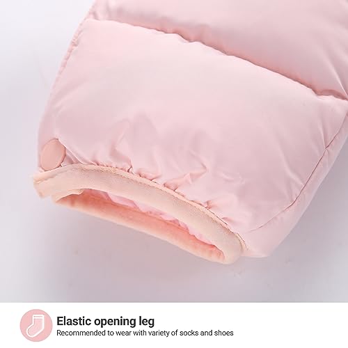 Pink Winter Hooded Baby Snowsuit, 12-18 Months