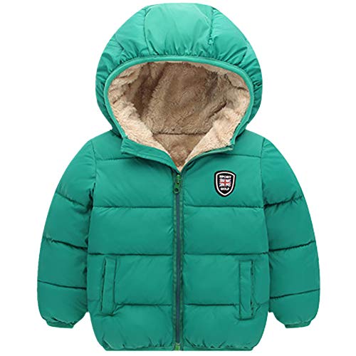 Miyanuby Toddler Hooded Winter Coat - Green