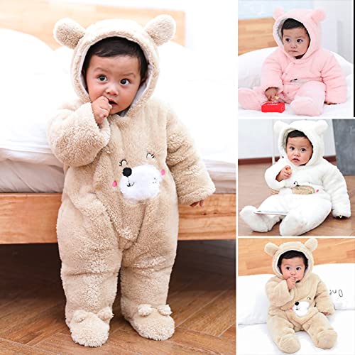 Cartoon Bear Snowsuit for Baby Girl/Boy, Winter Romper