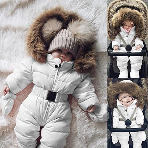 Winter Hooded Jacket for Baby, Unisex 3-24M