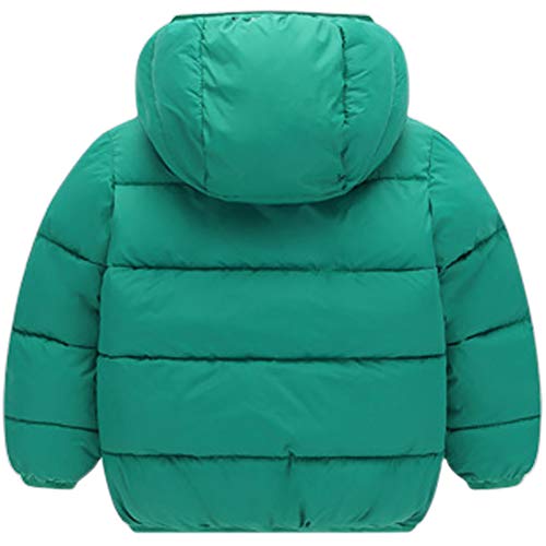 Miyanuby Toddler Hooded Winter Coat - Green