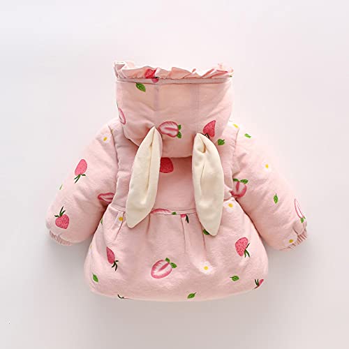 Pink Toddler Winter Coat with Hood and Bag