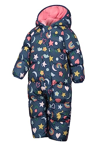 Rainbow Kids Padded Snowsuit, Central Zip, Hand/Foot Cuffs