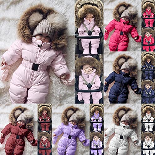 Winter Hooded Jacket for Baby, Unisex 3-24M