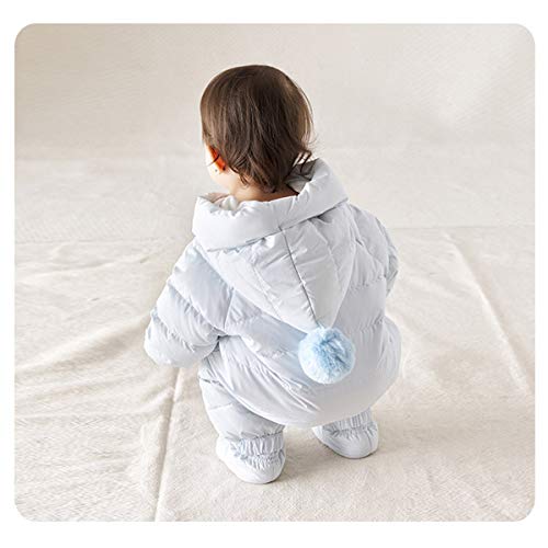 Blue Hooded Puffer Snowsuit for 9-12 Month Baby