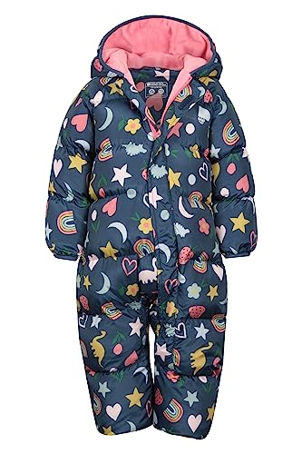 Rainbow Kids Padded Snowsuit, Central Zip, Hand/Foot Cuffs