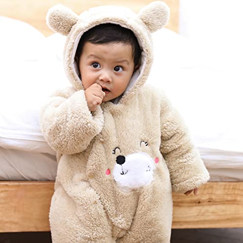 Cartoon Bear Snowsuit for Baby Girl/Boy, Winter Romper