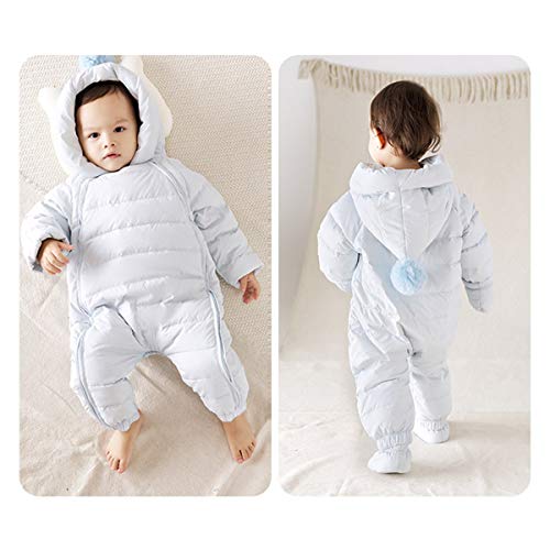 Blue Hooded Puffer Snowsuit for 9-12 Month Baby