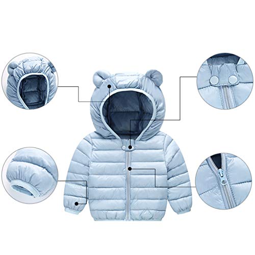 Blue Hooded Puffer Jacket for Baby 12-24 Months