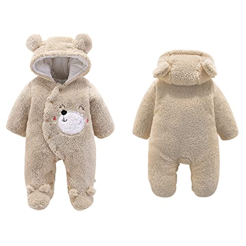 Cartoon Bear Snowsuit for Baby Girl/Boy, Winter Romper
