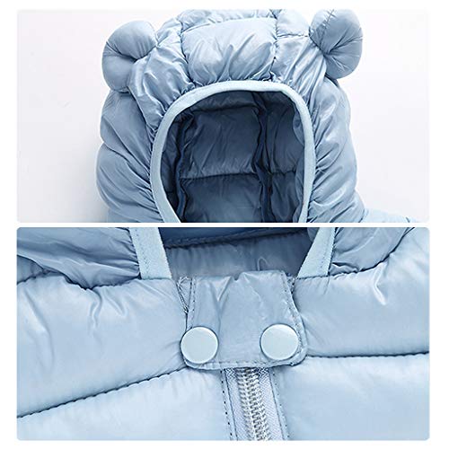 Blue Hooded Puffer Jacket for Baby 12-24 Months