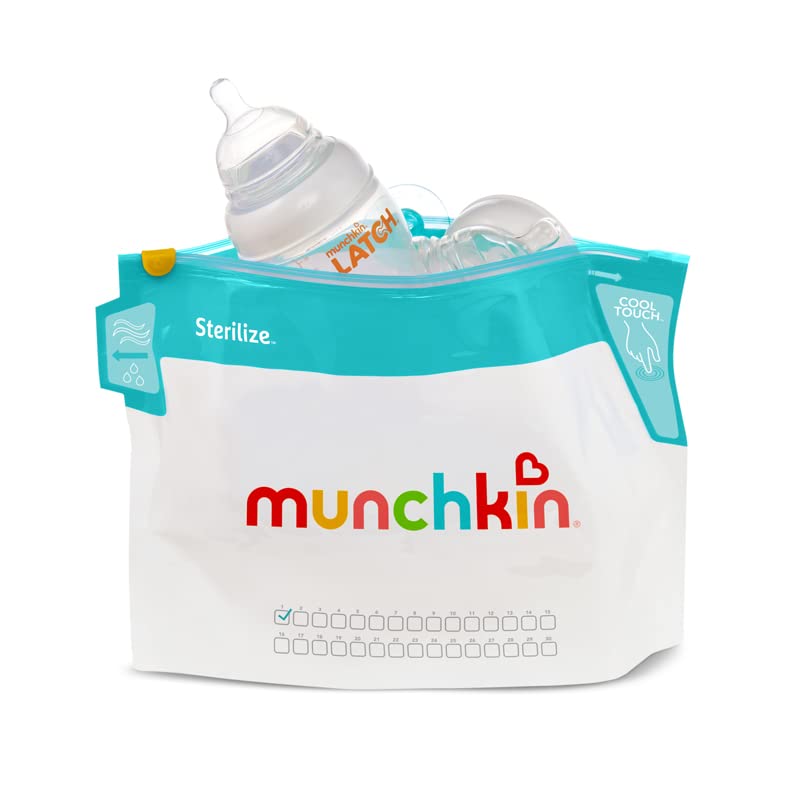 Munchkin Microwave Steriliser Bags & Travel Set