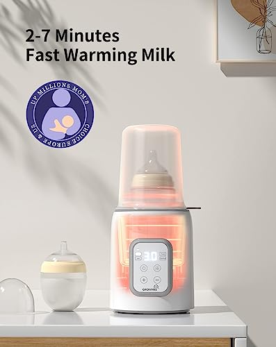 BPA-Free 8-in-1 Bottle Warmer with LCD & Timer