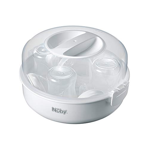 Nuby Baby Bottle Steriliser - 4 Minute Cycle, 24Hr Sterility