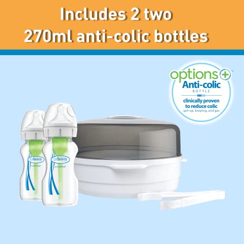 Dr. Brown's Microwave Steam Sterilizer with Wide Neck Bottles