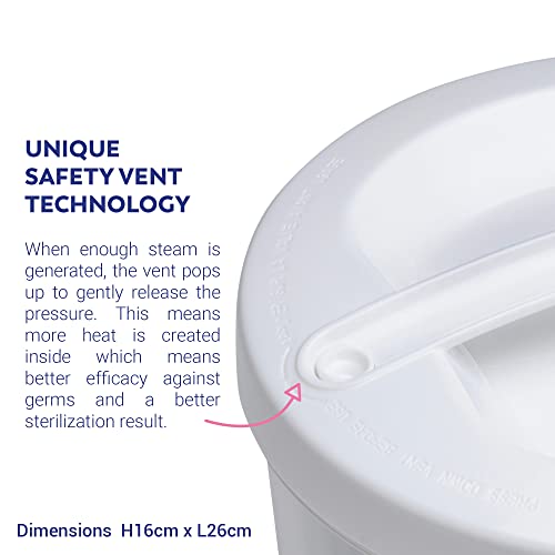 MILTON White Sterilizer Fits Five Wide Neck Bottles