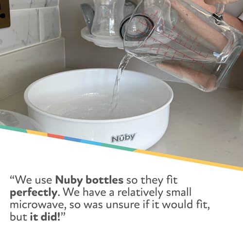 Nuby Baby Bottle Steriliser - 4 Minute Cycle, 24Hr Sterility