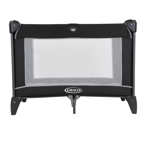 Graco Lightweight Travel Cot, Birth to 3 Years, Black/Grey