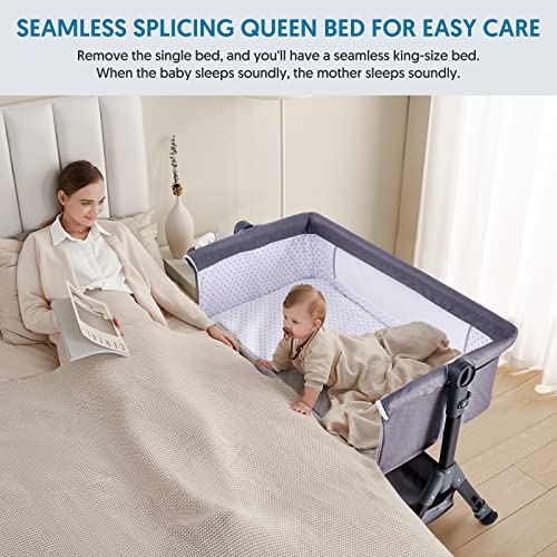 Bellababy Bedside Bassinet with Changing Table, Portable