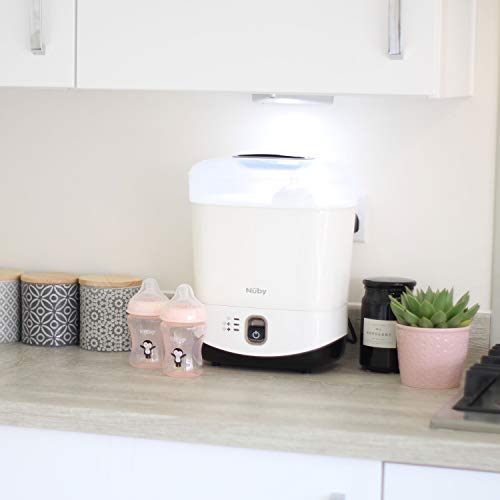 Nuby Baby Bottle Sterilizer and Dryer, White