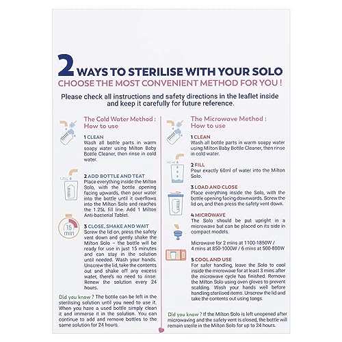 Travel-Friendly Milton Steriliser for Babies