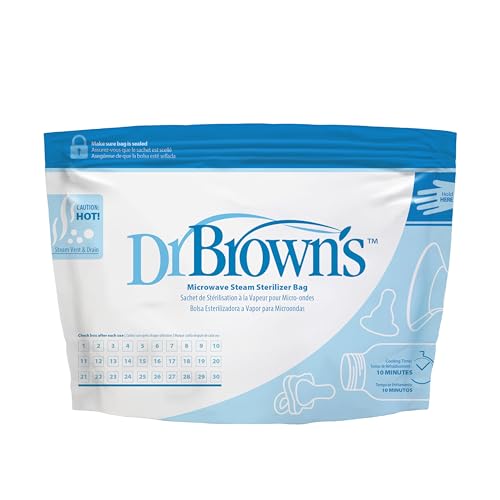 Dr. Brown's Steriliser Bags: Microwave, Travel, Reusable, 5-ct