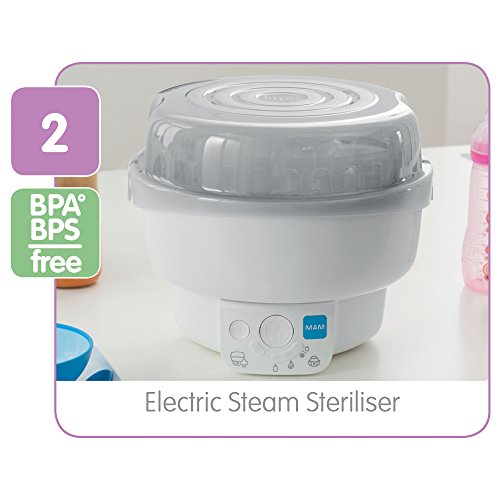 MAM Baby Bottle Steriliser & Warmer - 6 Functions
