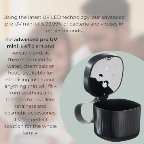 Mini UV Steriliser: Kills 99.99% Bacteria & Viruses