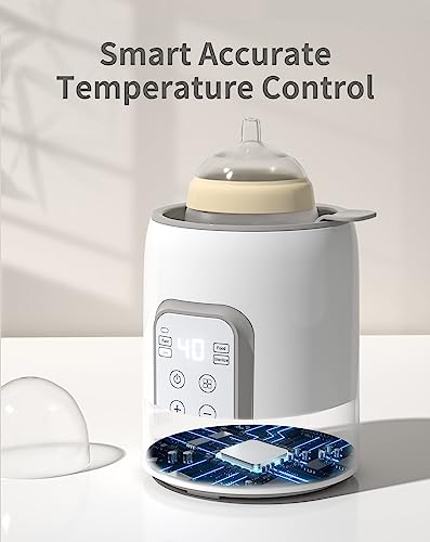 BPA-Free 8-in-1 Bottle Warmer with LCD & Timer