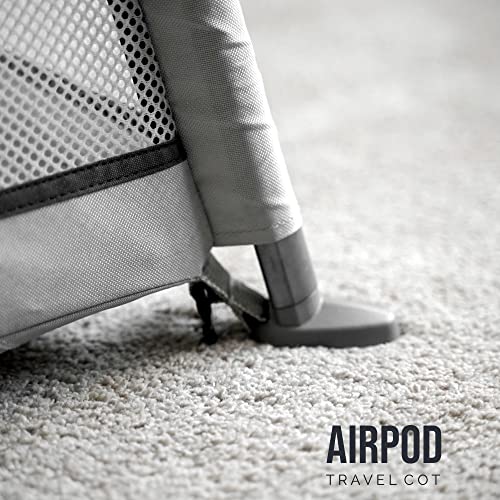 Venture Airpod Travel Cot - Foam Mattress - Silver