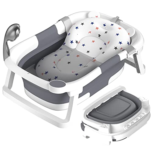Foldable Baby Bathtub Essential for Newborn to Toddler