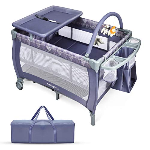 COSTWAY 3 in 1 Portable Travel Cot
