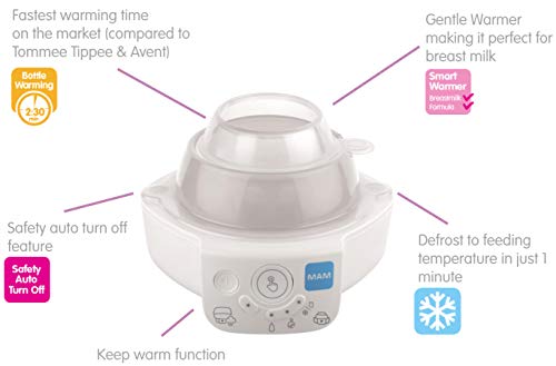 MAM Baby Bottle Steriliser & Warmer - 6 Functions
