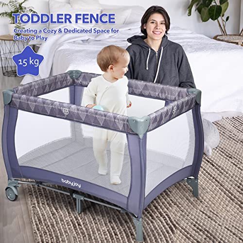 COSTWAY 3 in 1 Portable Travel Cot